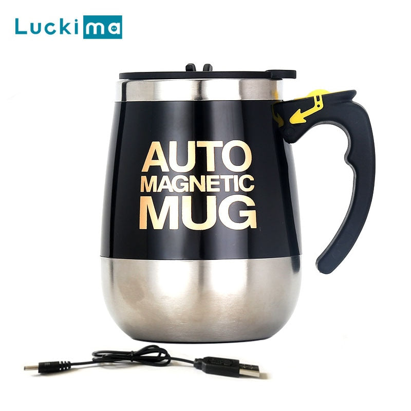 Caneca Magnética Térmica mixer com tampa recarregável USB