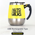 Caneca Magnética Térmica mixer com tampa recarregável USB