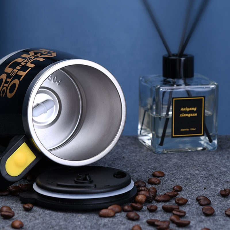 Caneca Magnética Térmica mixer com tampa recarregável USB