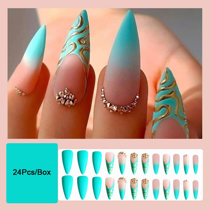 Unhas postiças de estilete longo