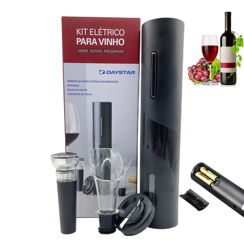Abridor de garrafa elétrico multifuncional