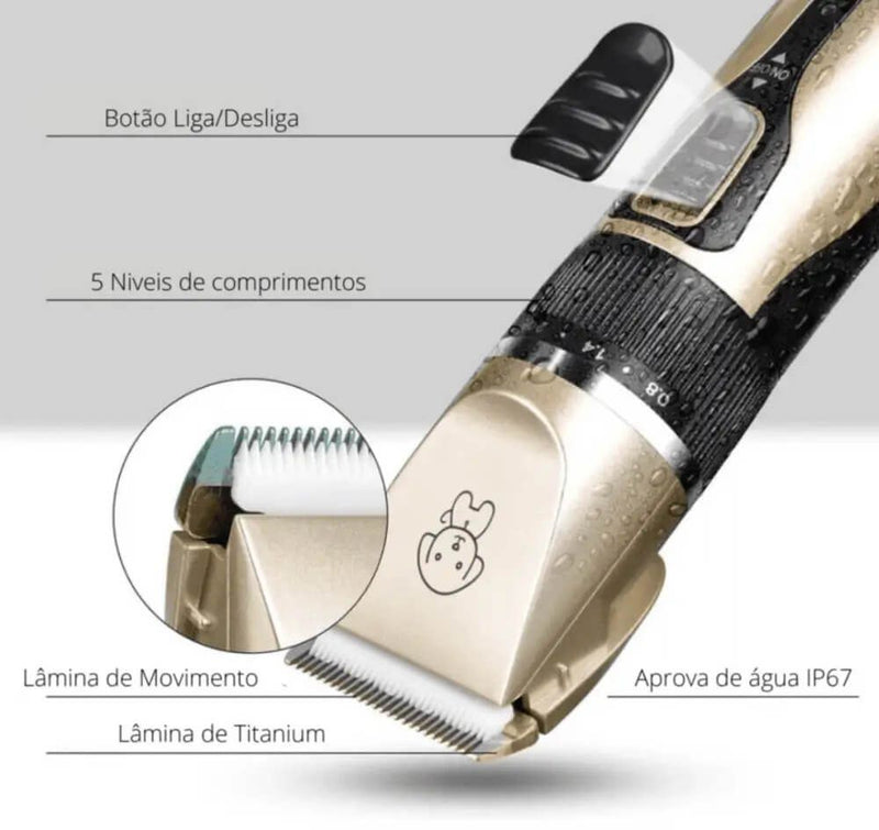 PROMOÇÃO - Máquina de Tosar Pet - Bivolt